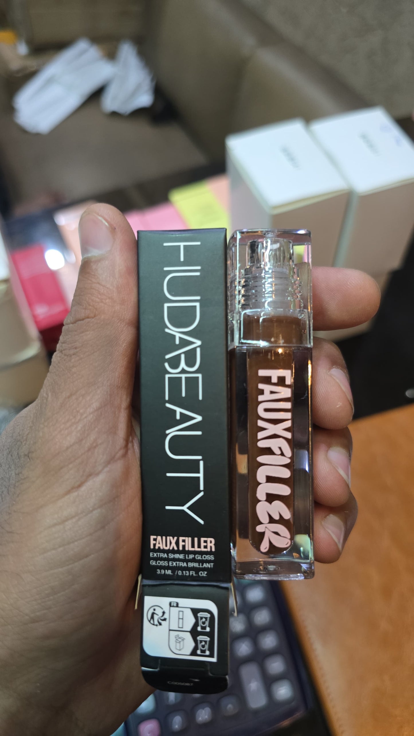 Huda Beauty Faux Filler Extra Shine Lip Gloss