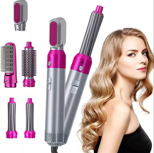 *5 in 1 Hair Dryer Hot Comb Set Wet and Dry
