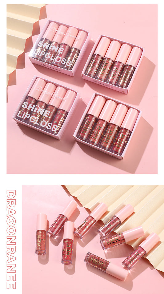 Dragon Ranee Shine Lipgloss 4pcs Set