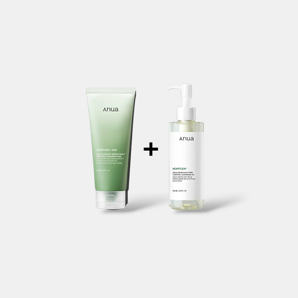 Deal 2 | HeartLeaf Cleansing Foam + Cleansing Oil | Anua