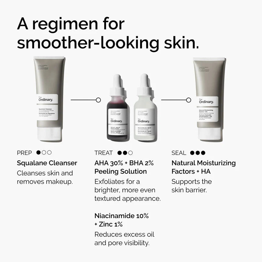 AHA 30%+ BHA 20% Peeling Solution | THE ORDINARY