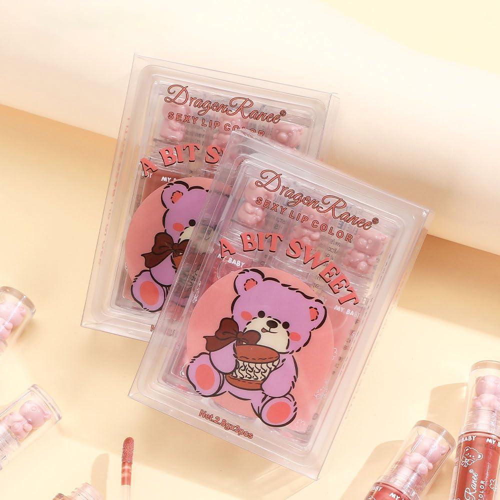 Dragon Ranee Bear Doll Lip Gloss 3-Piece Set