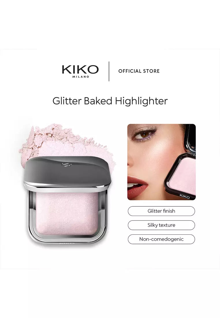Kiko Milano glitter baked highlighter