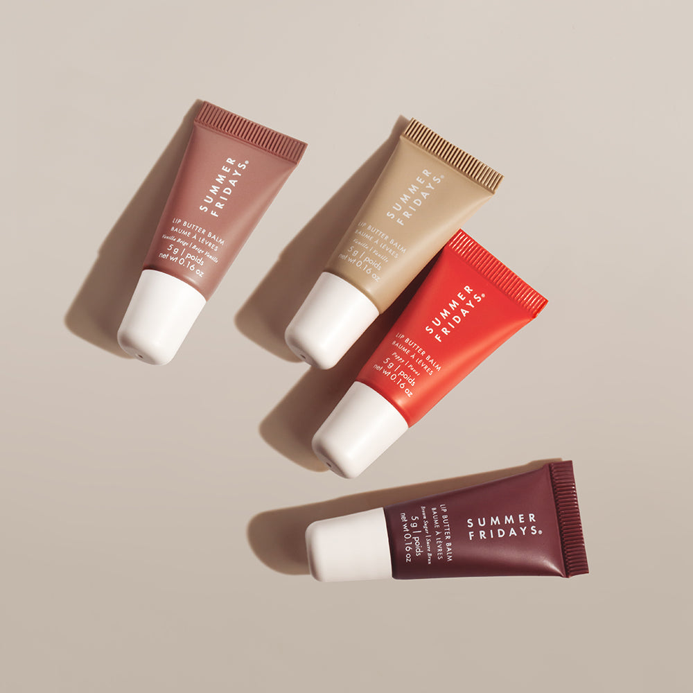Summer Fridays Mini Lip Butter Balm Set (4 Pcs) Made in USA