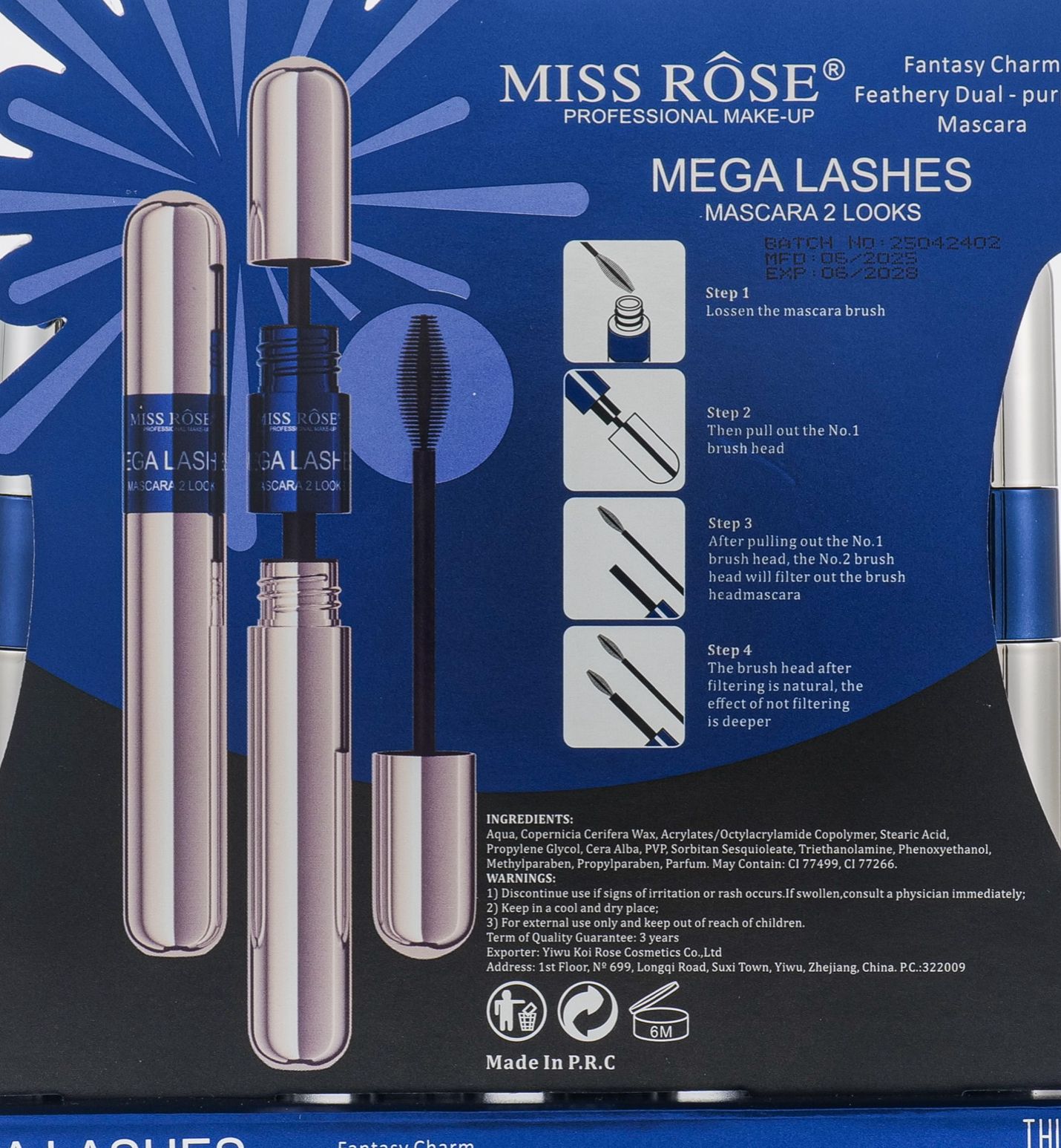 Miss rose mega lash maraca 2 lock 🔒