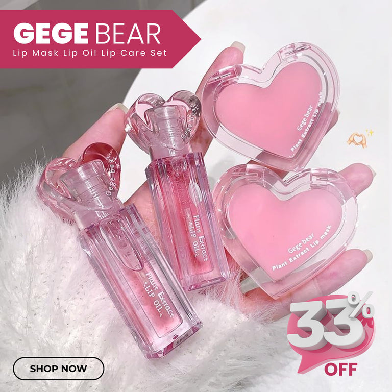 Gege Bear Plant Extract Lip Oil & Mask Duo