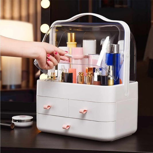 Cosmetic Drawer Transparent Cover Portable Cosmetic Storage Box