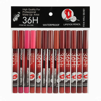36H lip liner pencil pack of 12 set