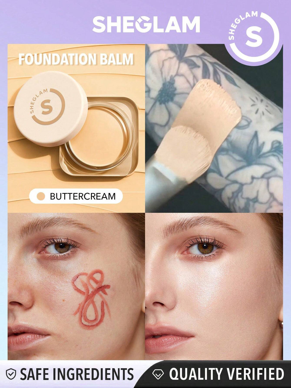 SHEGLAM Skinfluencer Full Coverage Foundation Balm Full size