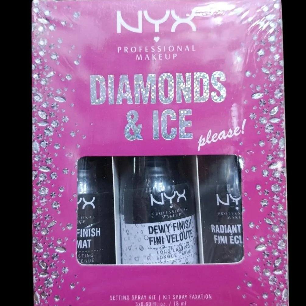 ```NYX Professional Makeup Diamonds & Ice Please 3/Mini Setting Spray Kit `
Trusted online store (leftover)