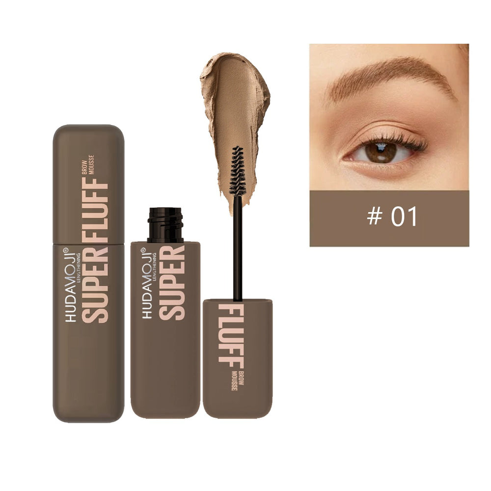 HudaMoji Super Fluff Brow Mousse – Tinted, Long-Wear Brow Setter